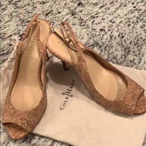 Cole Haan Talia Air Peep Toe Slingback Heel
